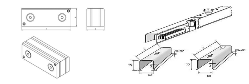 U-profiles Formwork Shuttering Bar Magnet